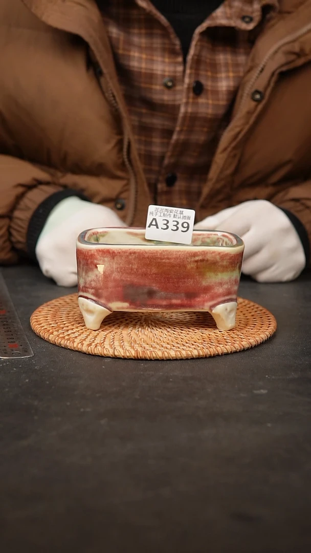 【闪购商品】瓷片339泥泥手工花盆