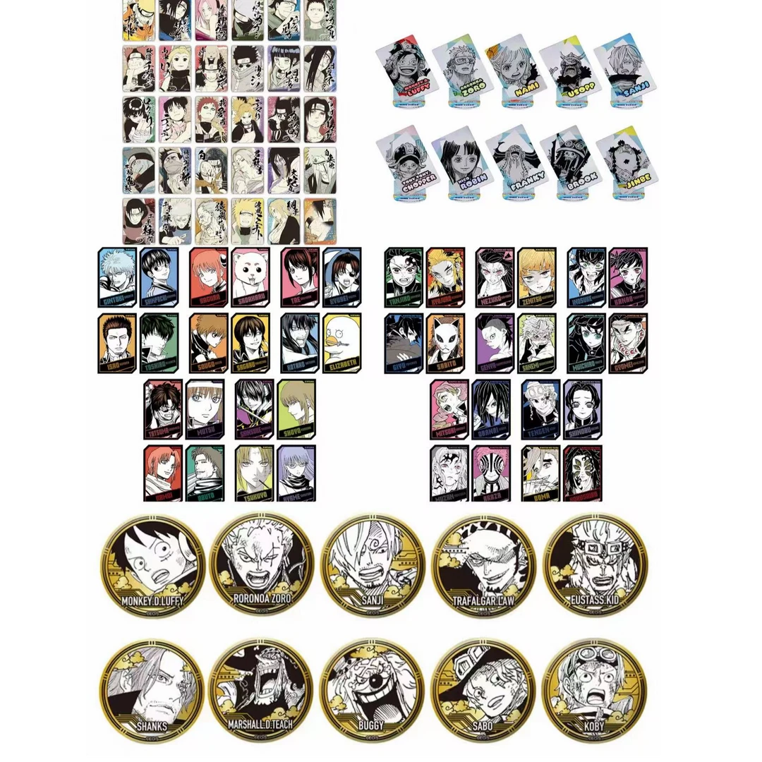 【jf2026】js鬼灭银魂全息卡火影冰箱贴海贼立牌盲盒(下单默认代拆)