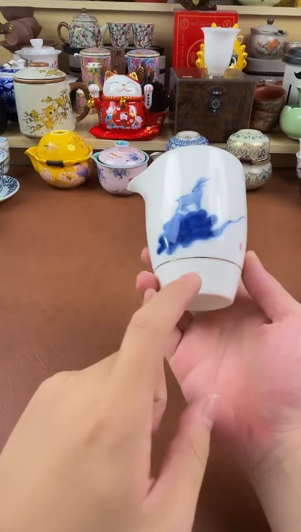 陶瓷茶具摆件旅行套组