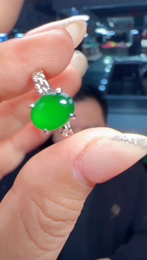 未镶嵌定制翡翠翡翠戒指2