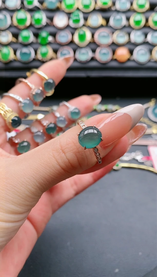 【闪购商品】翡翠戒指银S925镶嵌11111111