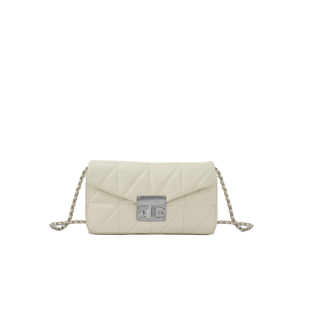 时尚单肩1171白色轻奢单肩斜挎女包