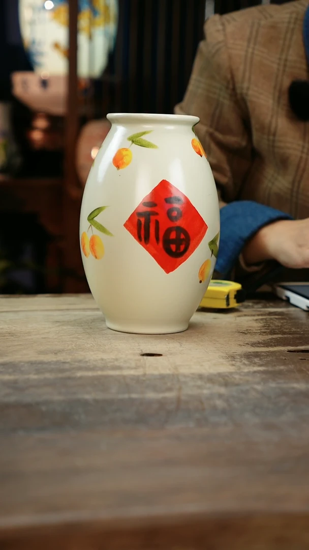 【闪购商品】瓷片景德镇纯手工釉下彩精品花瓶