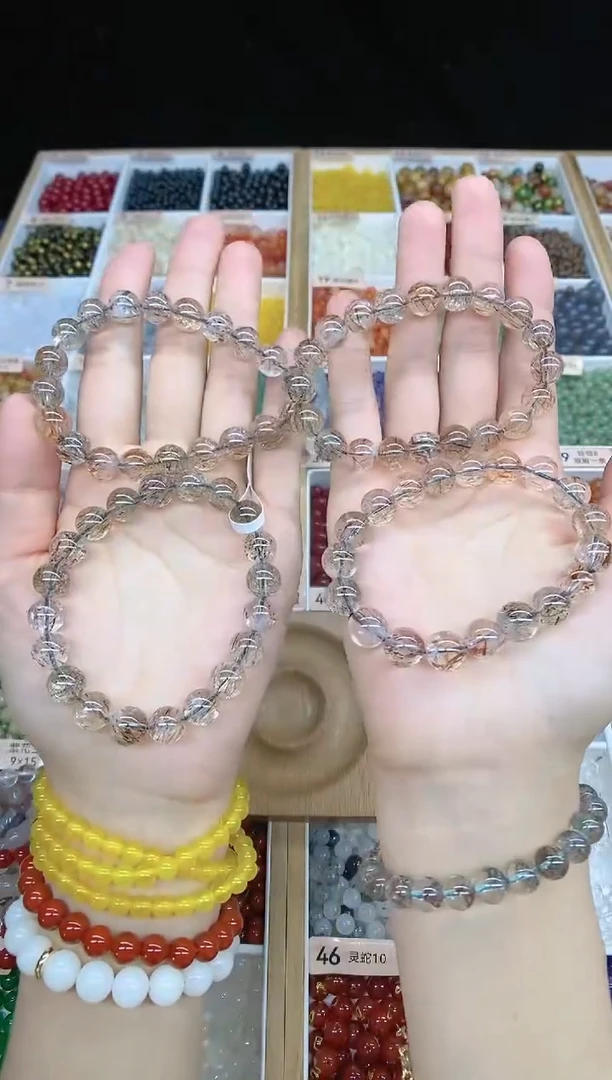 【闪购商品】水晶手串未镶嵌黑金超多样性发一