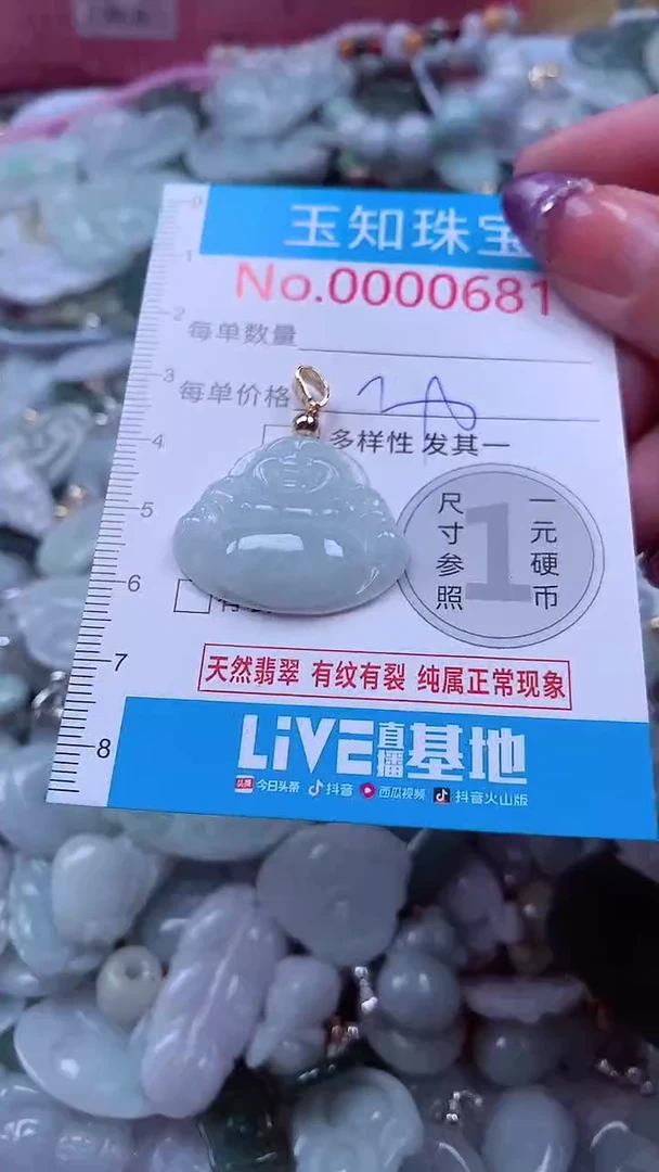 翡翠未镶嵌吊坠(不含链)681
