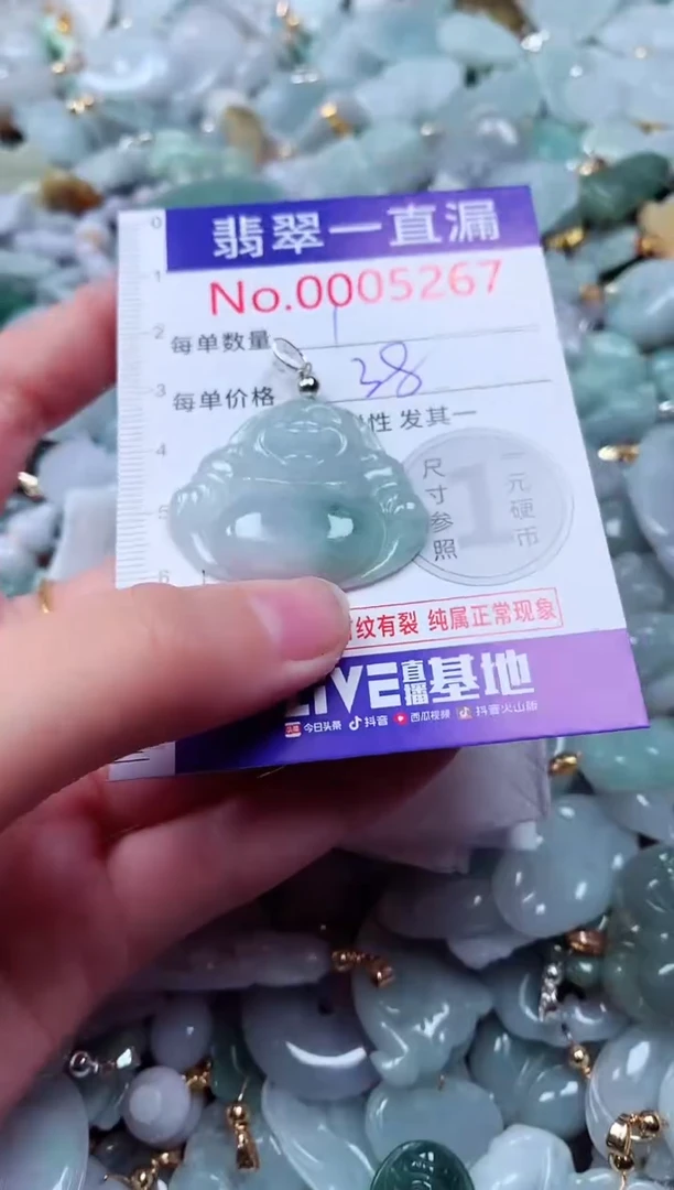 吊坠(不含链)未镶嵌翡翠5267