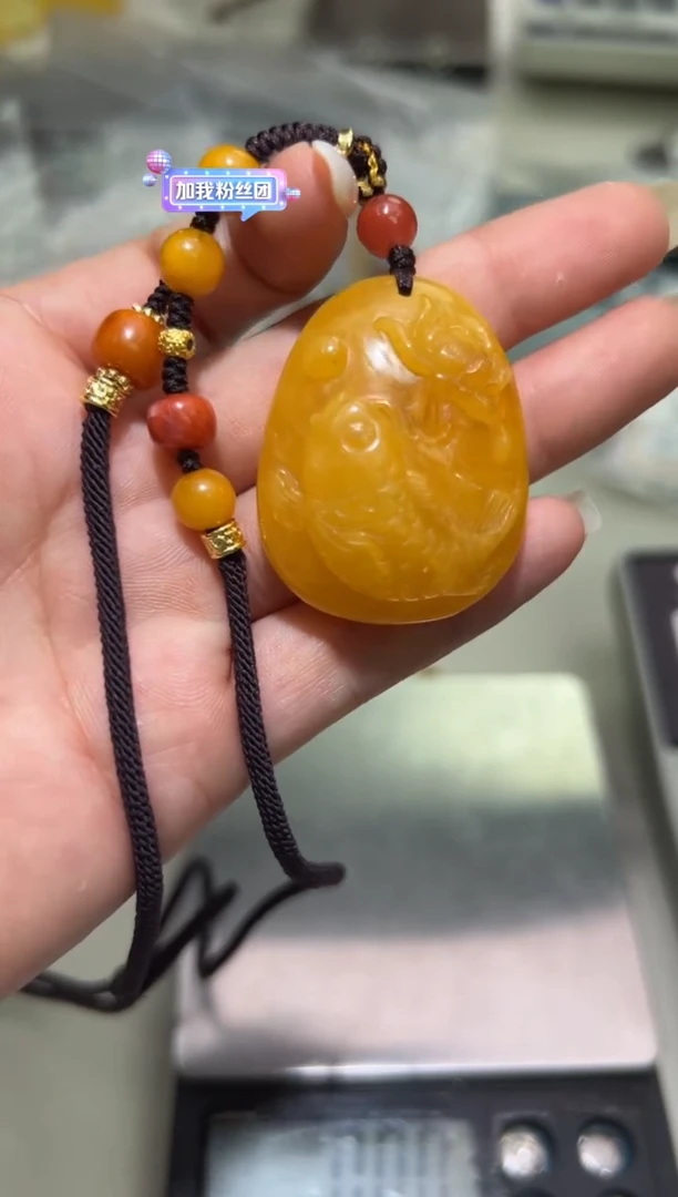 裸石琥珀未镶嵌琥珀蜜蜡吊坠