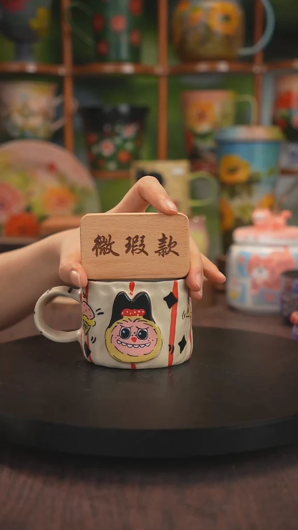 景德镇釉下彩手绘微瑕