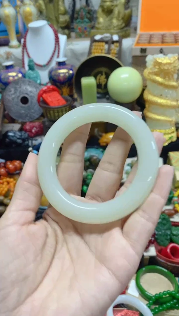 【闪购商品】和田玉（白玉）手镯未镶嵌主播推荐主播推荐