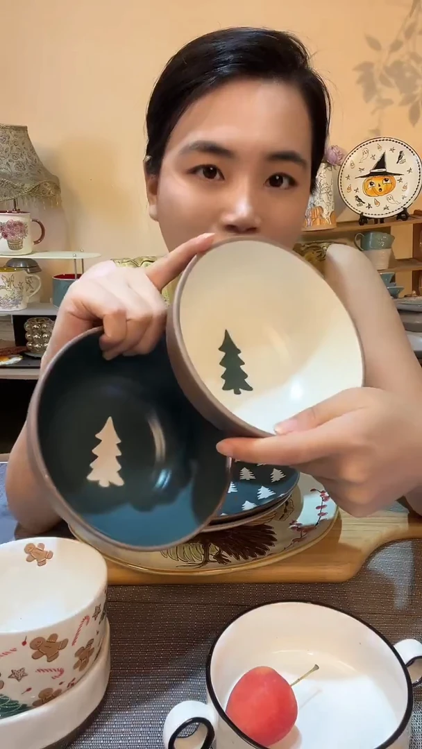 瓷片2个6英寸异形碗 微瑕介意勿拍