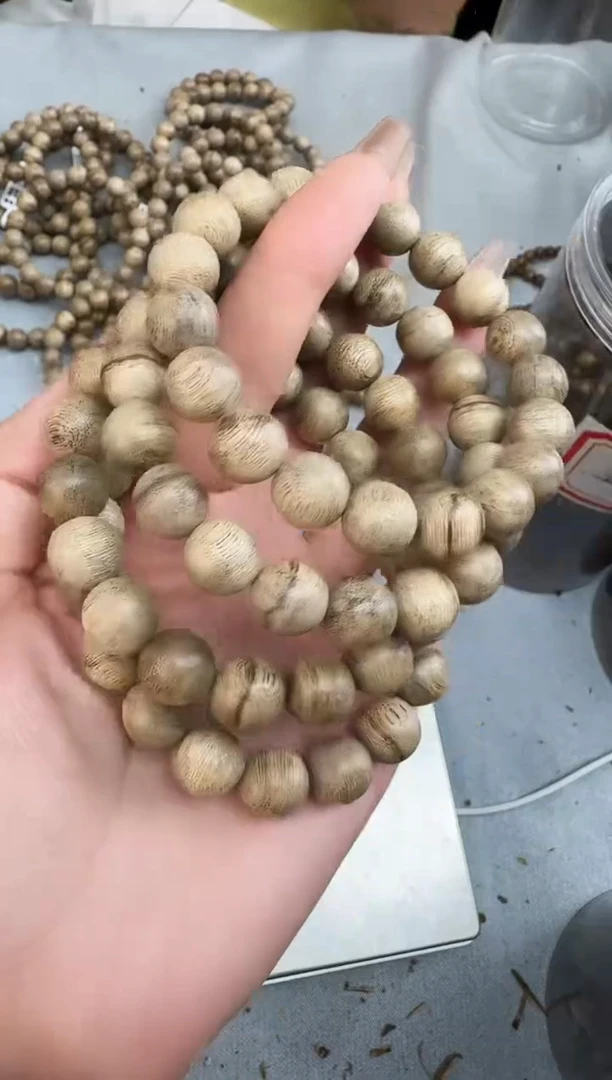 沉香手串1109沉香老料圆珠单圈多样性发一