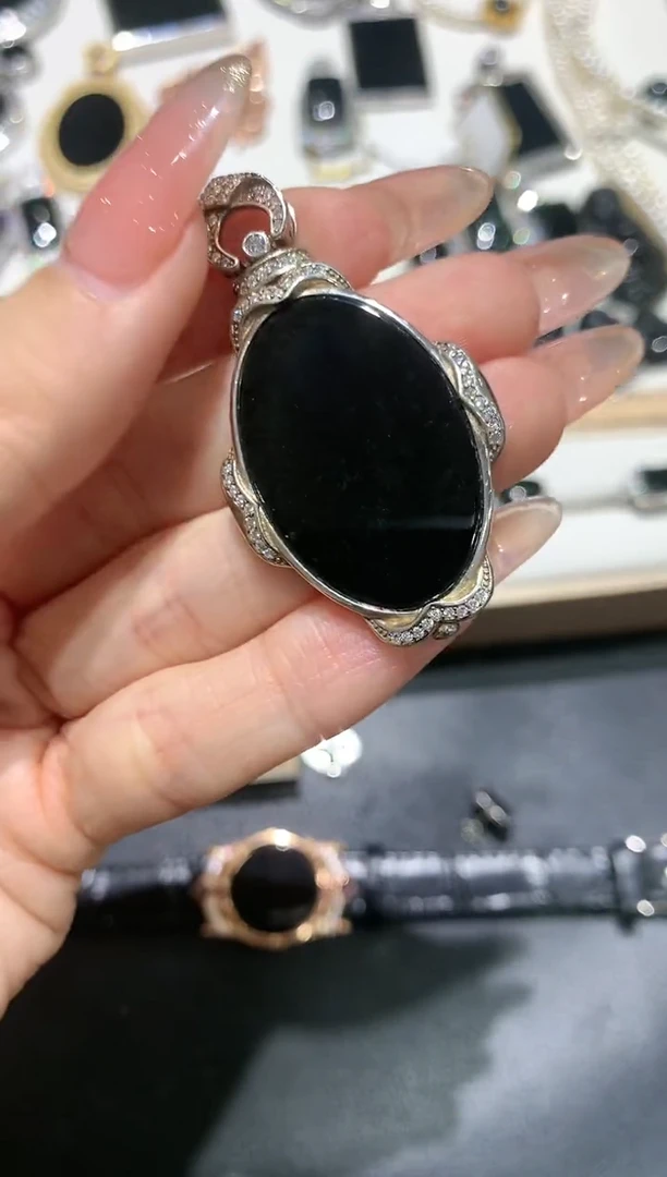 【闪购商品】翡翠吊坠(不含链)银S925镶嵌21多人多样性随机发货1件