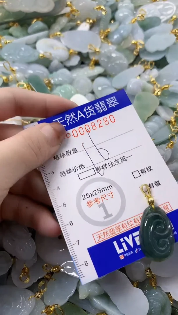 颈饰未镶嵌翡翠天然A货翡翠