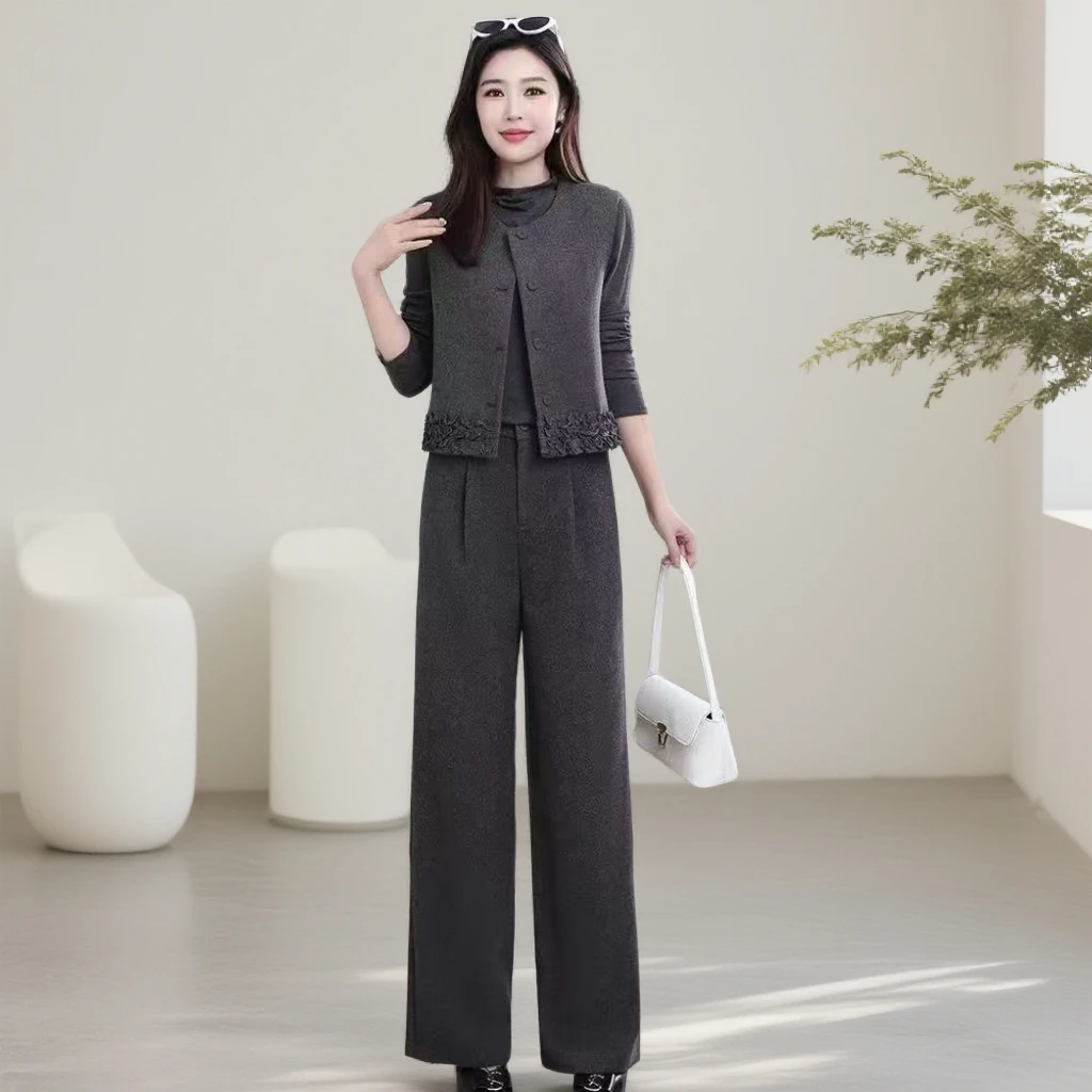 1003#【木兮兮专属】2025年秋冬季新款气质时尚显瘦修身百搭套装女