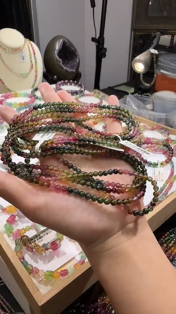 未镶嵌手串碧玺多样性发其一