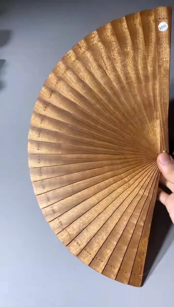 金丝楠305号21cm金丝楠木小叶桢楠扇子