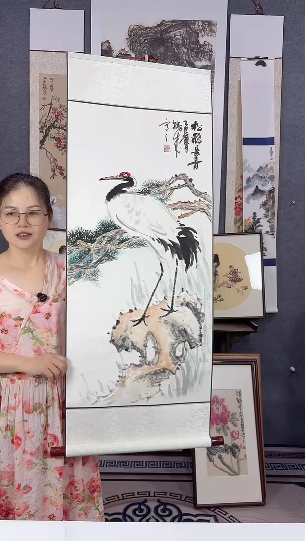 国画120*45吴铁成手绘作品