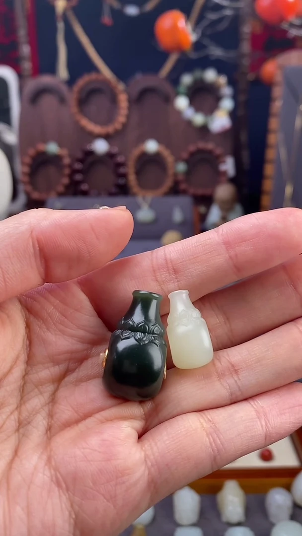 和田玉未镶嵌珠宝半成品三通