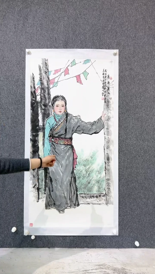 【闪购商品】绘画贺润川-8平尺-人物-Yz