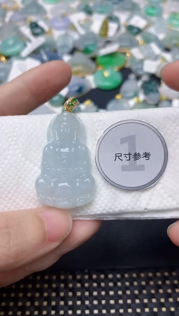 颈饰未镶嵌翡翠天然缅甸A货翡翠
