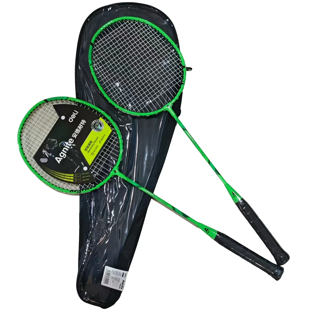 抖-得力-F2100-训练轻质合金羽毛球拍（颜色不选）