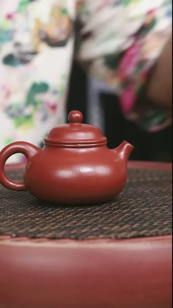 茶壶紫砂全手工朱泥容天160CC