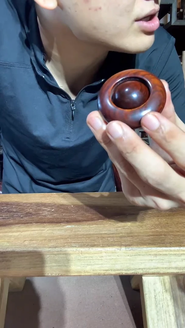 檀香紫檀（小叶紫檀）转运珠一对