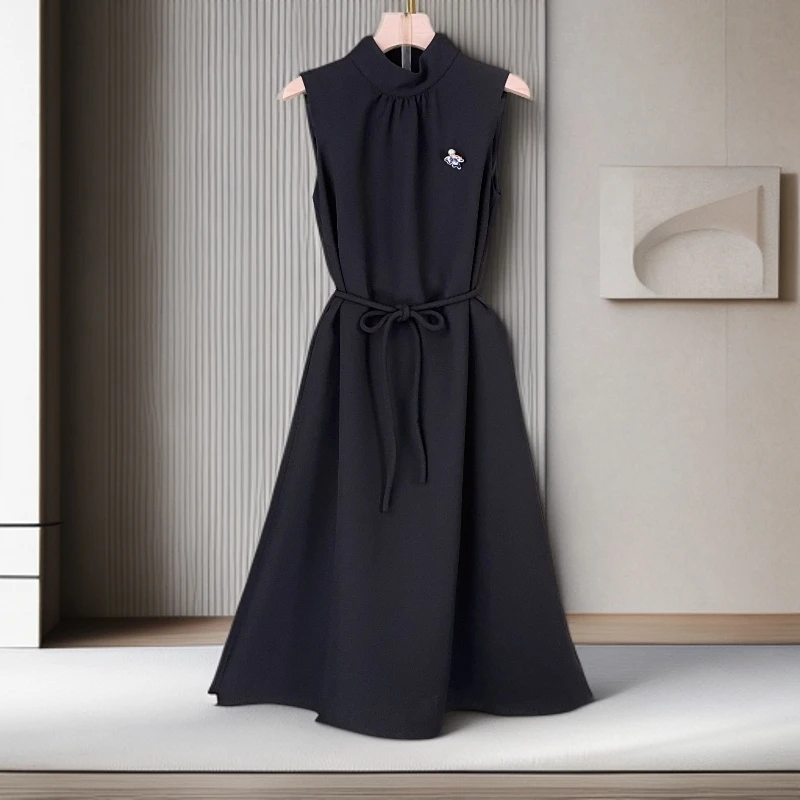 2025年新款时尚修身收腰气质百搭减龄显瘦连衣裙RG1535