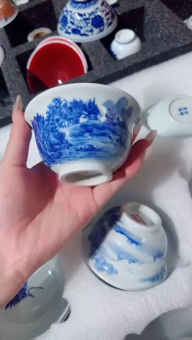 瓷片景德镇瓷器茶器茶杯