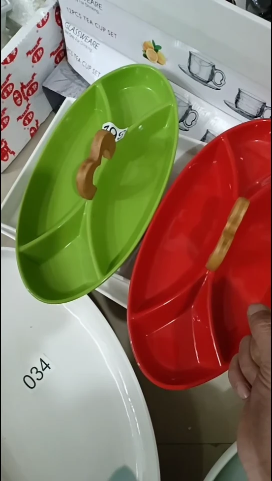 【闪购商品】瓷果盘颜色自己备注