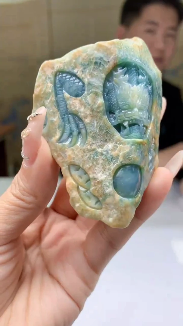 【闪购商品】定制翡翠未镶嵌4917ty-毛货挂件45