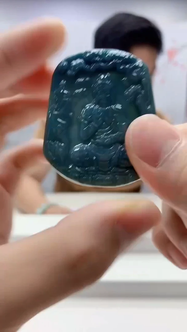 翡翠未镶嵌颈饰4917bb-jj挂件3