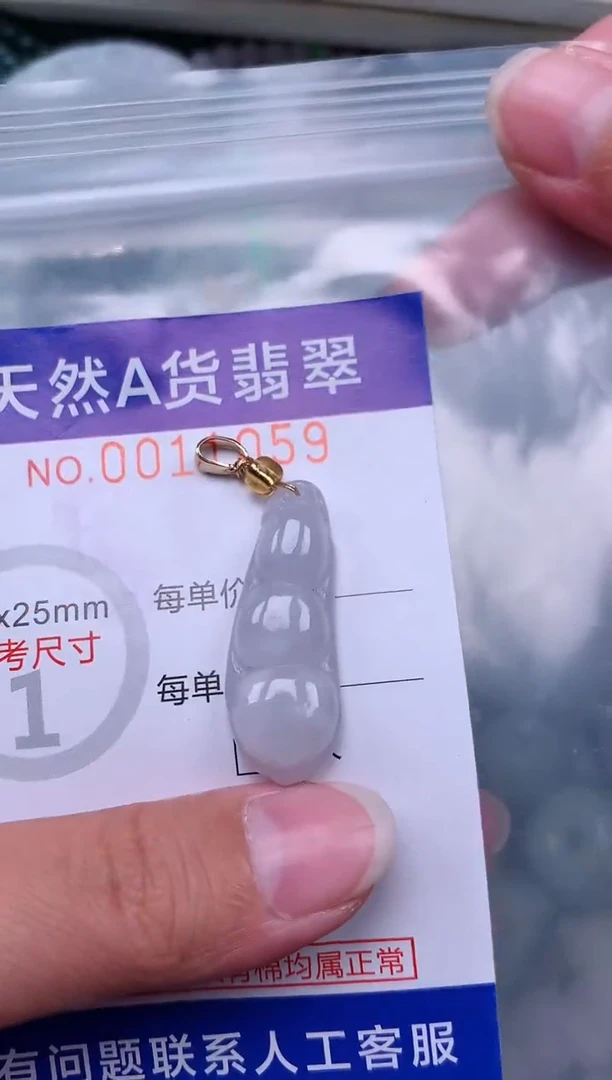翡翠未镶嵌吊坠(赠链)1