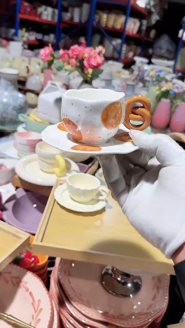 陶瓷小咖啡杯碟微瑕 凑满20元包邮