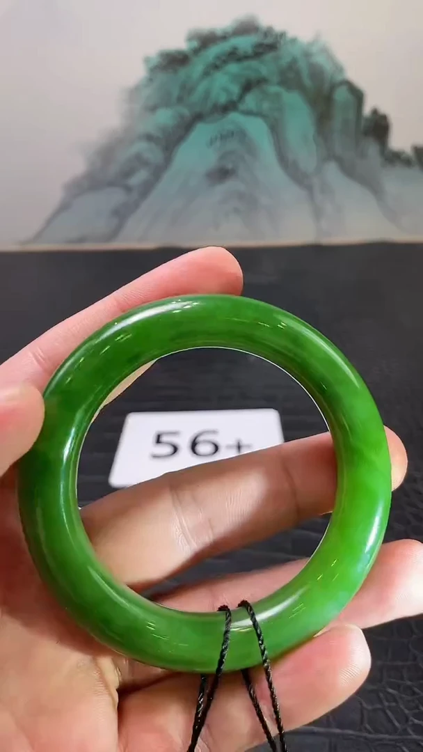 和田玉（碧玉）手镯未镶嵌一个
