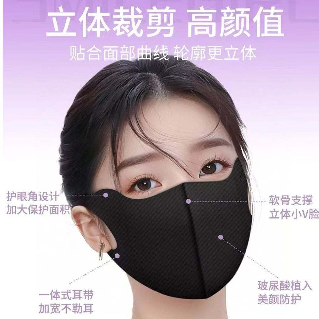 玻尿酸防晒口罩护眼角透气薄款