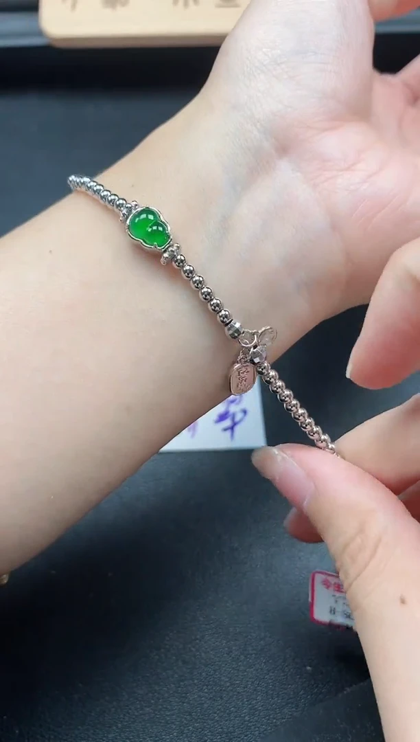 翡翠戒指银S925镶嵌5151-15