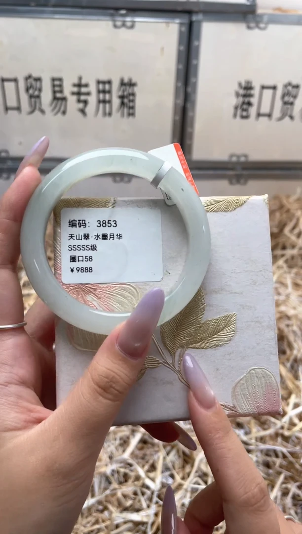 未镶嵌手镯石英质玉T3853