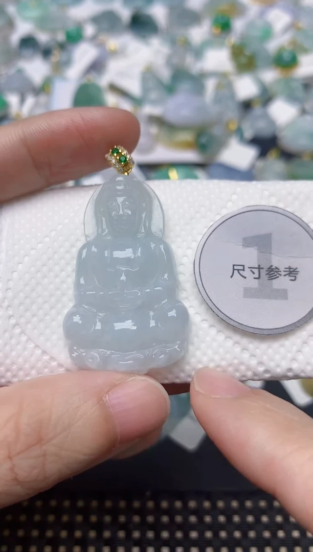 颈饰未镶嵌翡翠天然缅甸A货翡翠