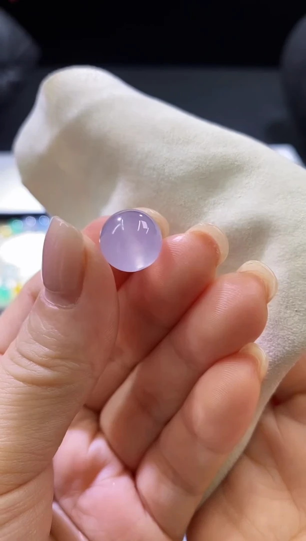 未镶嵌挂件翡翠粉紫珠