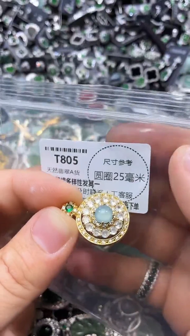 翡翠未镶嵌颈饰T805吊坠