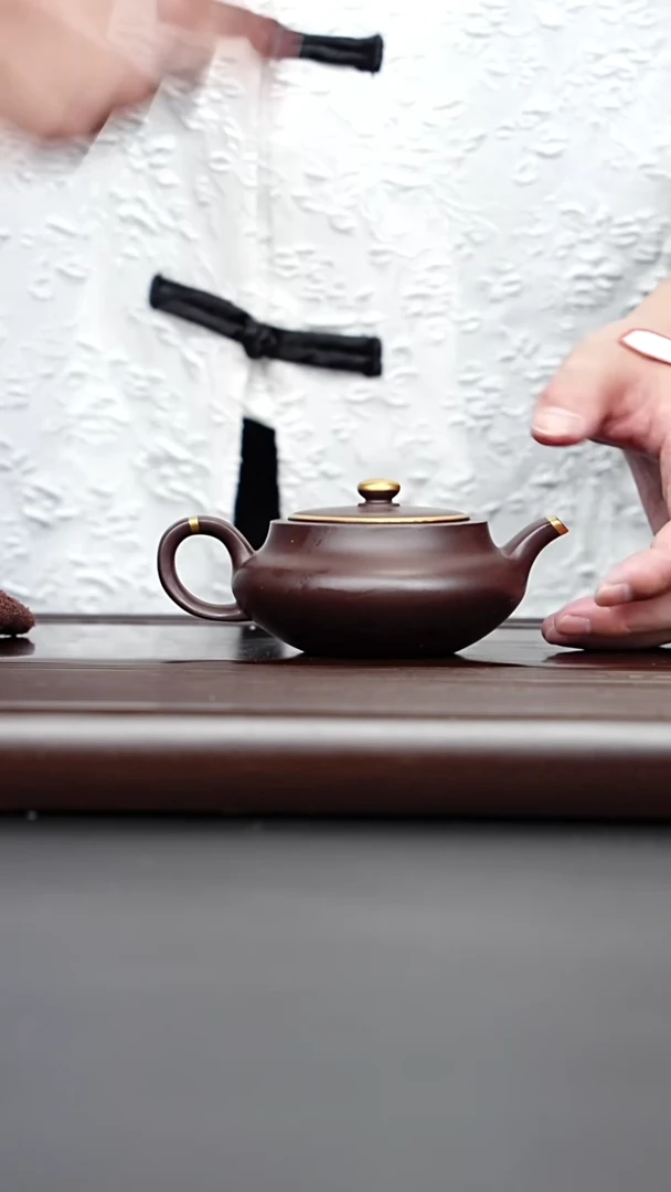 茶壶紫砂宜兴紫砂 桑扁 底槽清 180cc狄娇娇