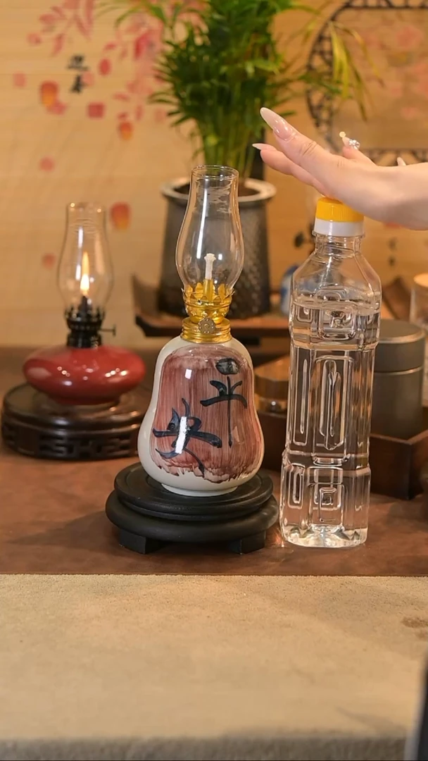 景德镇陶瓷油灯摆件