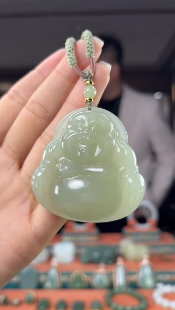 颈饰未镶嵌和田玉佩佩50mm左右