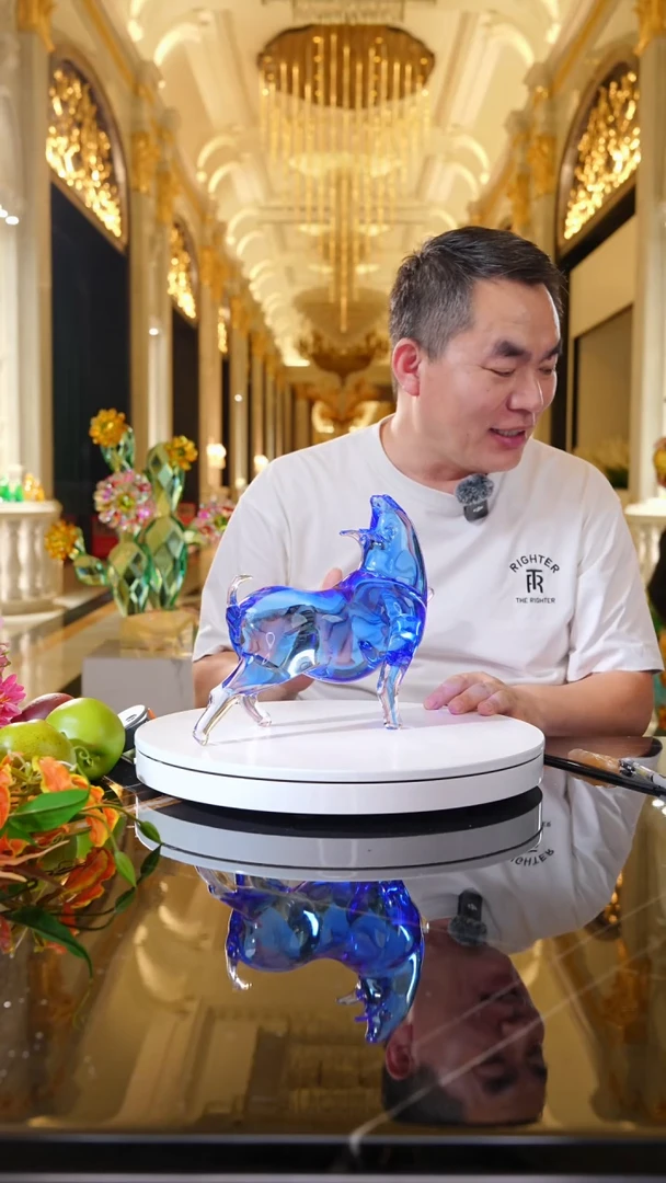 摆件啦*云乐猪艺术琉璃摆件C35