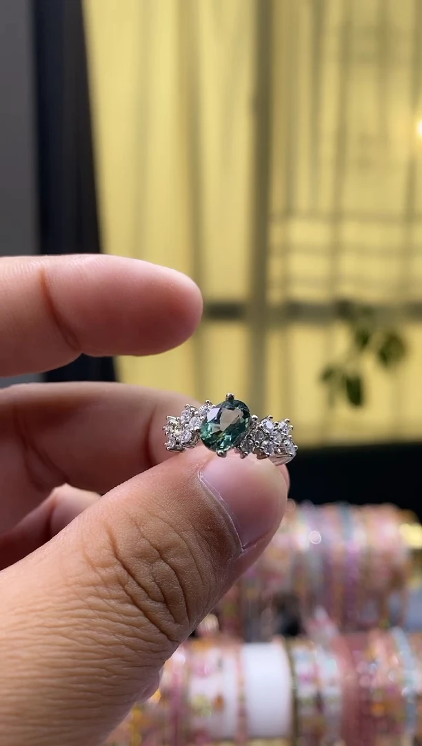 【闪购商品】碧玺戒指银S925镶嵌354354354354