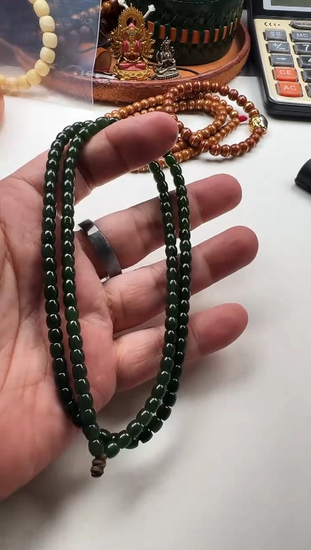 和田玉（碧玉）未镶嵌项链和田玉