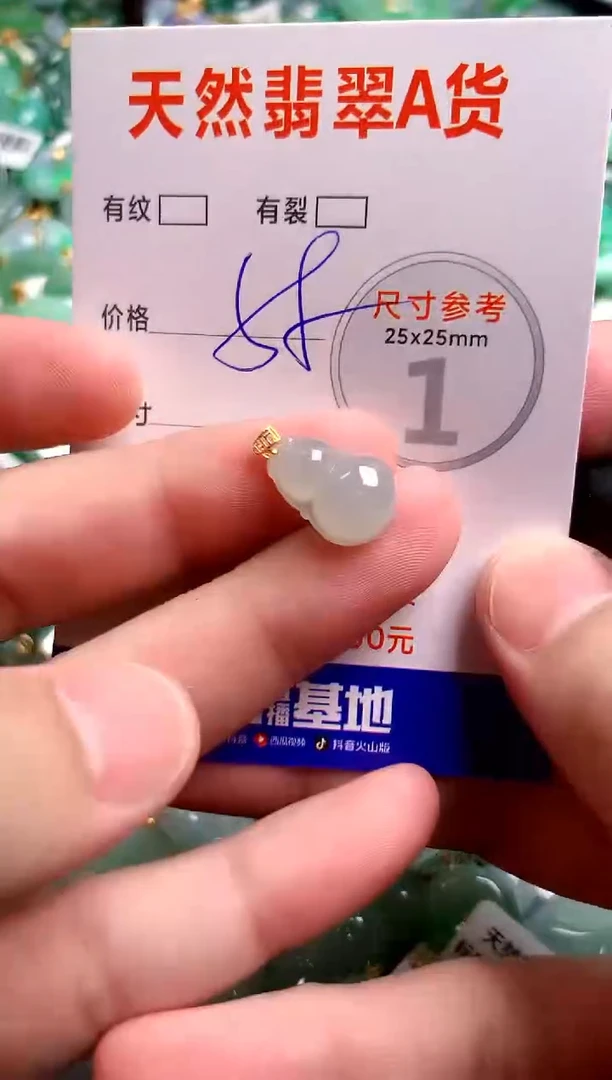 翡翠18K金镶嵌颈饰23000508