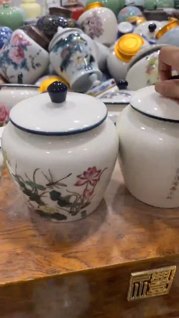 摆件陶茶叶罐密封罐储存罐