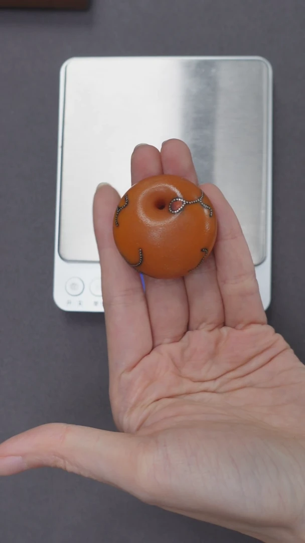 未镶嵌颈饰琥珀尼泊尔橘皮吊坠